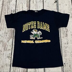 Vintage Notre Dame Single Stitch National Champions Football 1988 Champion Tee
